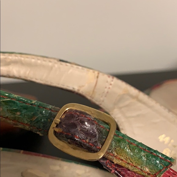 Snakeskin shoes. Rainbow coloured size 6.5 - Picture 5 of 8